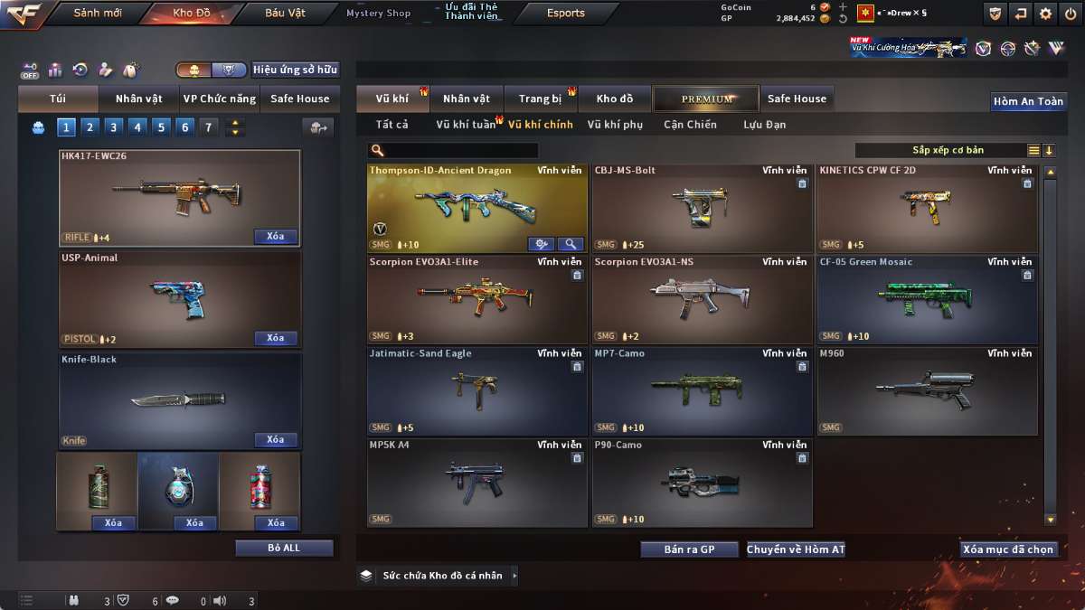 shop acc cf uy tin gia re
